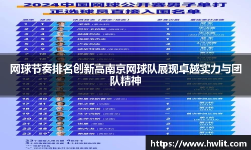 网球节奏排名创新高南京网球队展现卓越实力与团队精神
